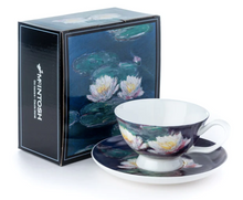 Load image into Gallery viewer, Monet Water Lilies Teacup and Saucer