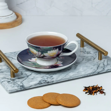 Load image into Gallery viewer, Monet Water Lilies Teacup and Saucer