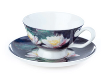 Load image into Gallery viewer, Monet Water Lilies Teacup and Saucer