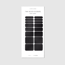Load image into Gallery viewer, Cloth &amp; Paper - Time Block Sticker Set Vol. 5: Black/Silver/Gray/Frosted Vol 5

