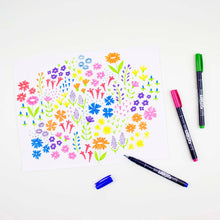 Load image into Gallery viewer, Tombow - Fudenosuke Colors Calligraphy Brush Pens - 10-Pack

