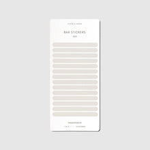 Load image into Gallery viewer, Cloth &amp; Paper - Bar Planner Sticker Set: Vol. 2 | Angora/Ristretto/Cortado/Nori
