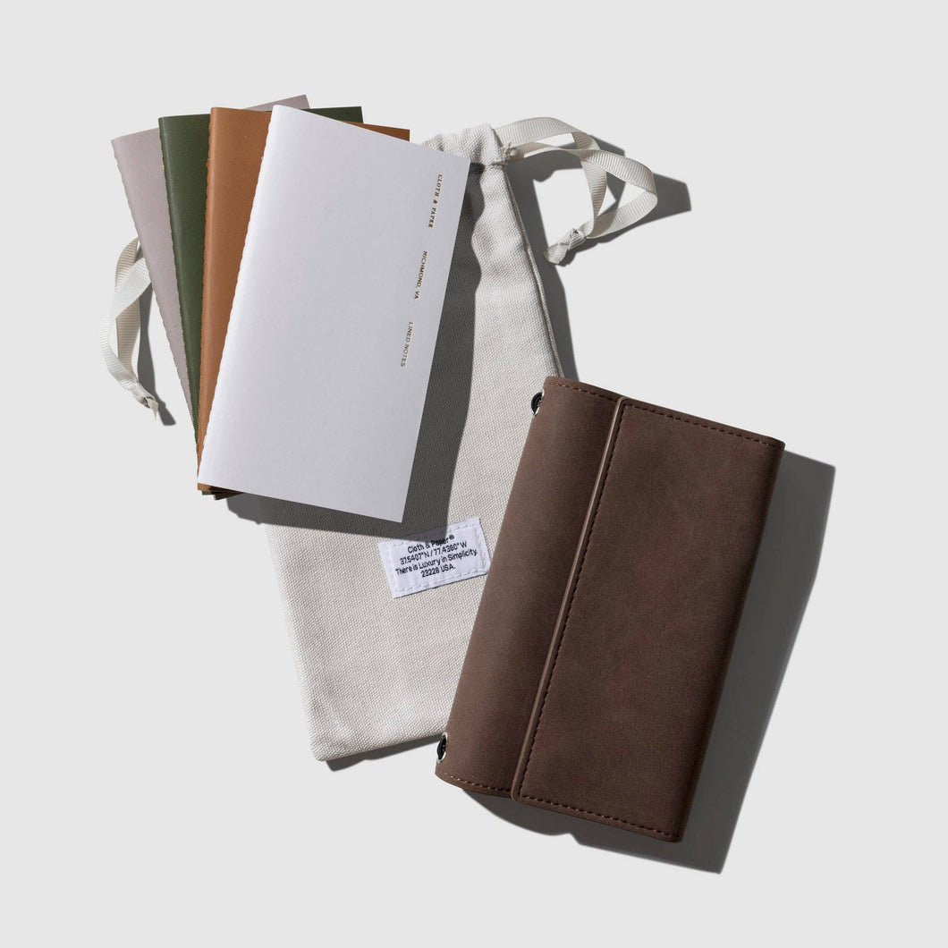 Cloth & Paper - Traveler's Notebook Set | Espresso: Espresso