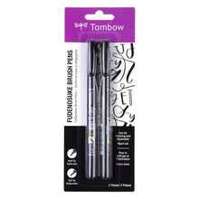 Load image into Gallery viewer, Tombow - Fudenosuke Calligraphy Brush Pens - 2-Pack
