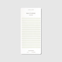 Load image into Gallery viewer, Cloth &amp; Paper - Bar Planner Sticker Set: Vol. 2 | Angora/Ristretto/Cortado/Nori
