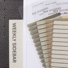 Load image into Gallery viewer, Cloth &amp; Paper - Bar Planner Sticker Set: Vol. 2 | Angora/Ristretto/Cortado/Nori
