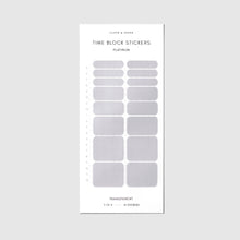 Load image into Gallery viewer, Cloth &amp; Paper - Time Block Sticker Set Vol. 5: Black/Silver/Gray/Frosted Vol 5
