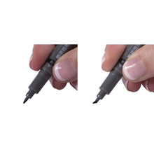 Load image into Gallery viewer, Tombow - Fudenosuke Brush Pen, Twin Tip, Black/Gray
