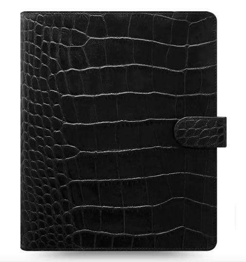 Filofax Classic Croc A5 Ebony