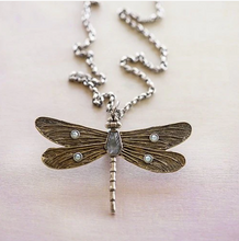 Load image into Gallery viewer, Waxing Poetic Transformative Dragonfly Pendant
