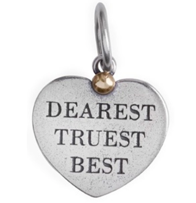 Waxing Poetic Dearest Truest Best Friend Heart Charm