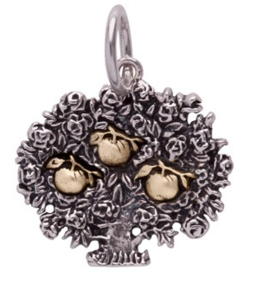 Waxing Poetic Three Apples Family Po-E-Tree Charm