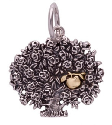 Waxing Poetic One Apple Family Po-E-Tree Charm