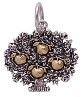 Waxing Poetic Four Apples Family Po-E-Tree Charm