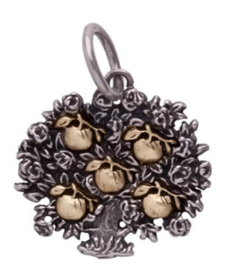 Waxing Poetic Five Apples Family Po-E-Tree Charm