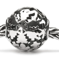 Load image into Gallery viewer, Trollbeads Winter Snow Bead
