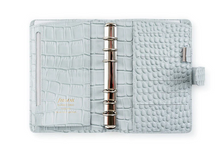 Load image into Gallery viewer, Filofax Personal Classic Croc Silver Mist
