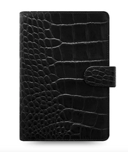 Load image into Gallery viewer, Filofax Personal Classic Croc Ebony
