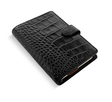 Load image into Gallery viewer, Filofax Personal Classic Croc Ebony
