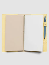 Load image into Gallery viewer, Cloth &amp; Paper - Genuine Leather Travel Notebook Cover | A5 Slim: Angora
