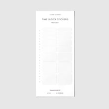 Load image into Gallery viewer, Cloth &amp; Paper - Time Block Sticker Set Vol. 5: Black/Silver/Gray/Frosted Vol 5
