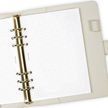 Load image into Gallery viewer, Cloth &amp; Paper - Graph Note Planner Inserts: A5 6-Ring Punch
