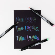 Load image into Gallery viewer, Tombow - Fudenosuke Pastel Brush Pens, 6-Pack
