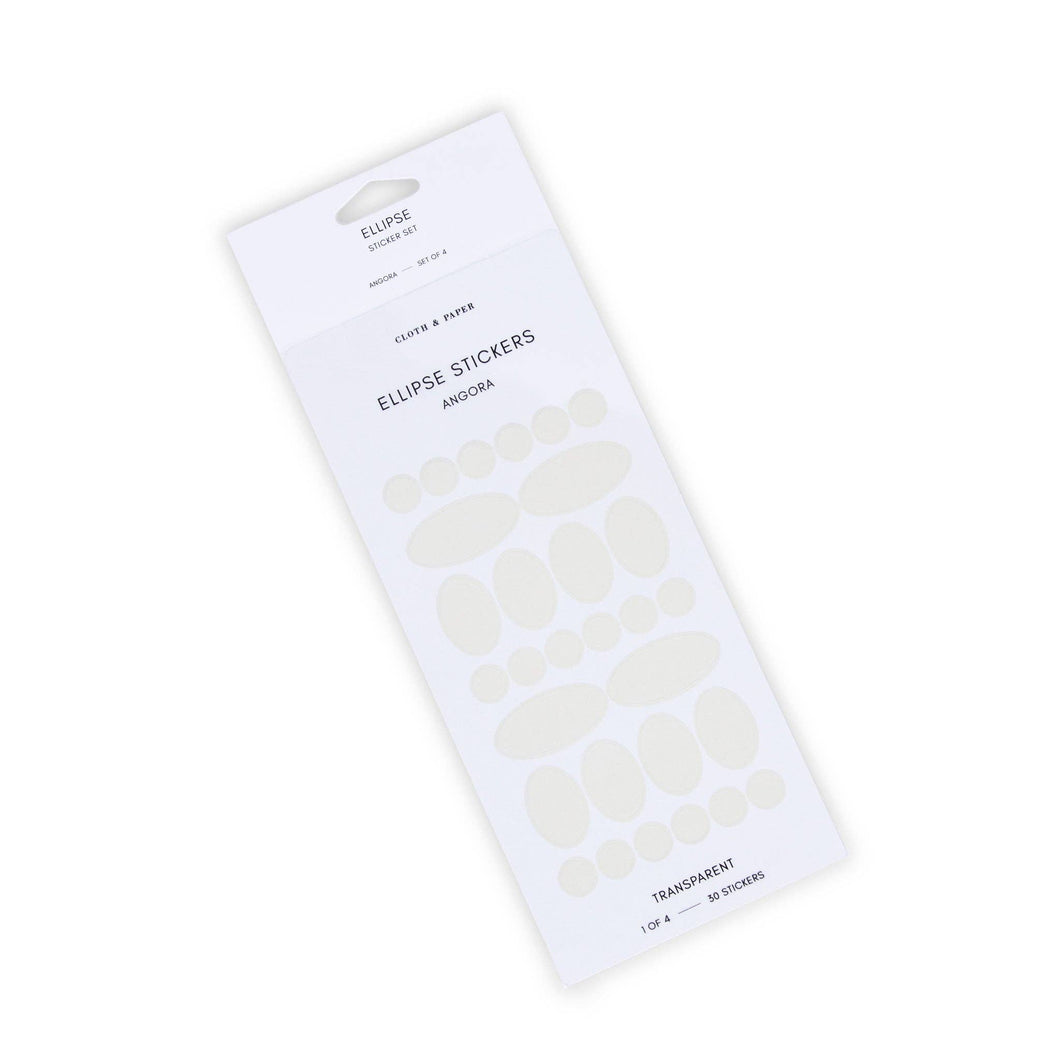 Cloth & Paper - Ellipse Shape Stickers-Angora