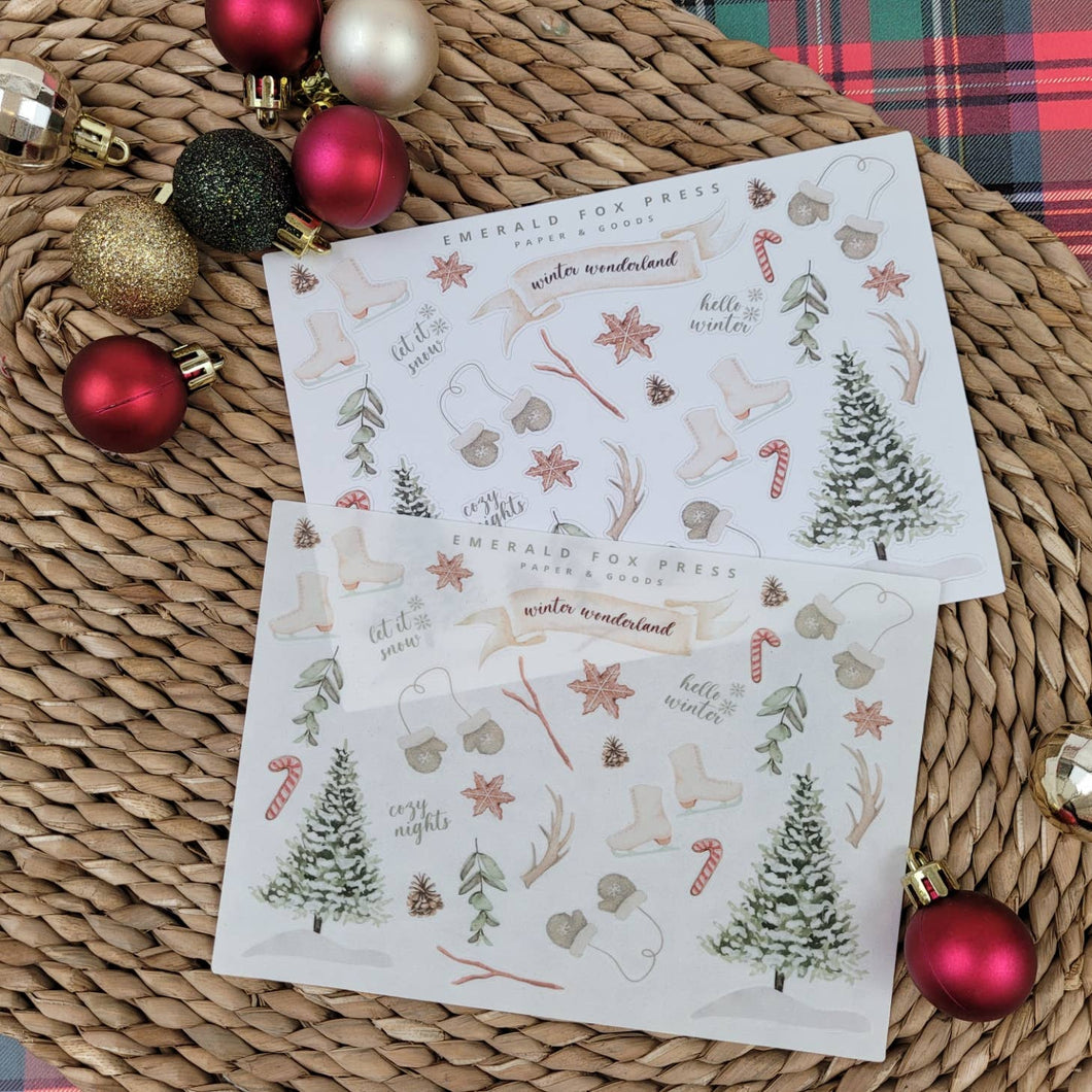 EFP - Winter Wonderland Watercolor - Sticker Sheet