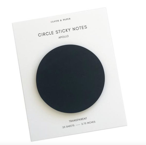 Circle Transparent Page Flag-Apollo