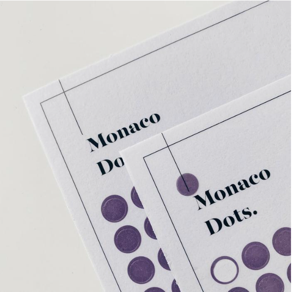 Transparent Dot Stickers-Monaco