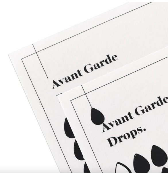 Transparent Drop Stickers-Avant Garde