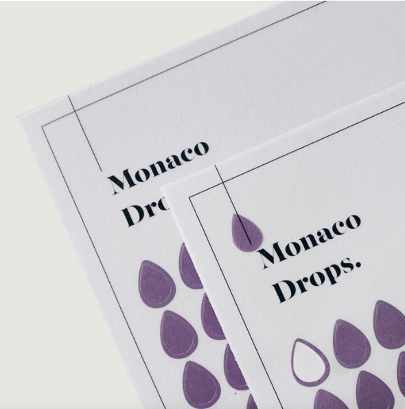 Transparent Drop Stickers-Monaco