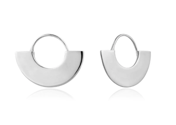 Ania Haie Geometry Fan Hoop Earrings