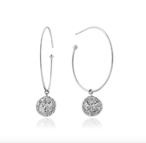 Ania Haie Silver Boreas Hoop Earrings