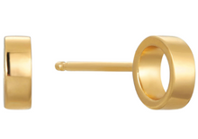 Load image into Gallery viewer, Ania Haie Gold-Plated Sterling Silver Open Circle Stud Earrings
