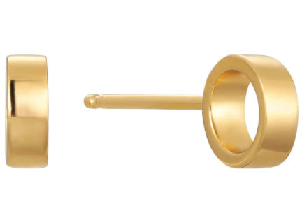 Ania Haie Gold-Plated Sterling Silver Open Circle Stud Earrings