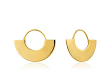 Load image into Gallery viewer, Ania Haie Geometry Fan Hoop Earrings
