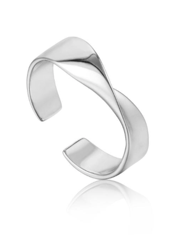 Ania Haie Silver Helix Adjustable Ring