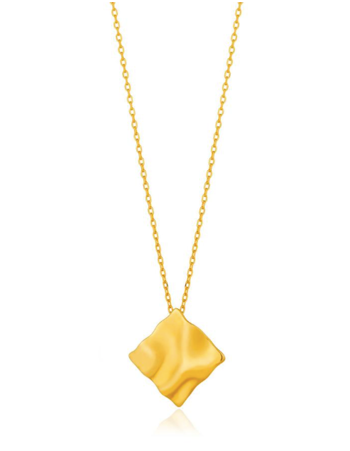 Ania Haie Metal Crush Square Necklace