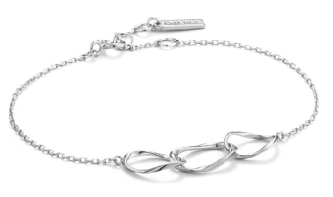 Ania Haie Silver Swirl Nexus Bracelet