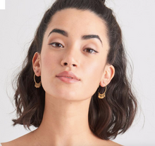 Load image into Gallery viewer, Ania Haie Gold Multi-Drop Hoop Earrings
