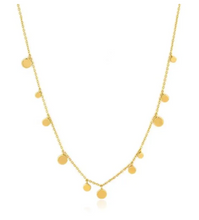Load image into Gallery viewer, Ania Haie Geometry Class Mixed Discs Sterling Silver with Gold Plate Necklace
