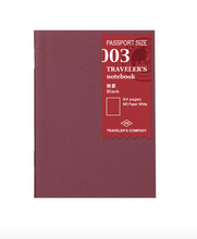 Load image into Gallery viewer, Traveler&#39;s Company-003 Blank Refill-Passport
