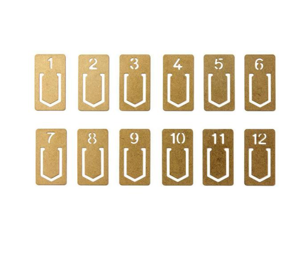 TRAVELER'S COMPANY BRASS PAGE MARKERS