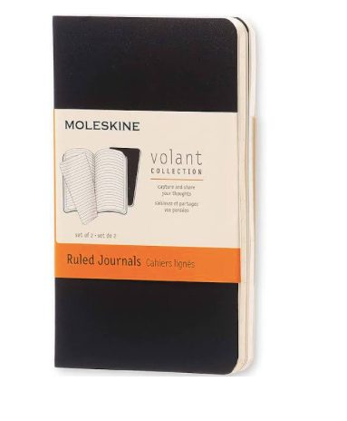 Moleskine Volant Large Journal-96 Pages, Black