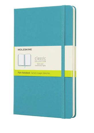 Moleskine Notebook Classic - Large Reef Blue Hard Cover -Dotted