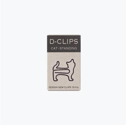 Midori D-clip Cat Paperclips