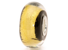 Load image into Gallery viewer, Trollbeads Glass BLACK GOLD
