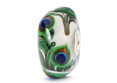 Trollbeads Glass PREHNITE PEACOCK